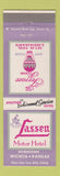 Matchbook Cover - Lassen Motor Hotel Wichita KS