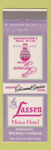 Matchbook Cover - Lassen Motor Hotel Wichita KS