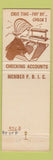 Matchbook Cover - First National Bankj Shawnee Mission KS