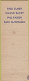Matchbook Cover - Parish's Barber Shop Janesville WI