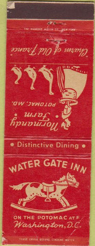 Matchbook Cover - Water Gate Inn Washington DC WEAR girlie