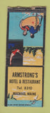 Matchbook Cover - Armstrong's Hotel Machias ME  BOBTAIL
