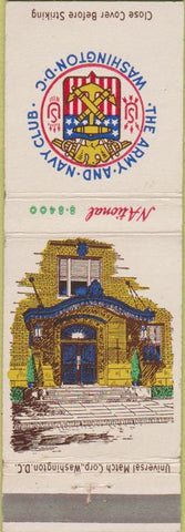 Matchbook Cover - Army Navy Club Washington DC