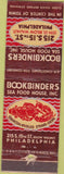 Matchbook Cover - Bookbinders Sea Food Philadelphia PA