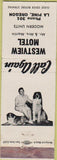 Matchbook Cover - Westview Motel La Pine OR girlie?
