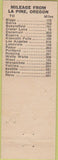 Matchbook Cover - Westview Motel La Pine OR girlie?