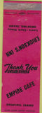 Matchbook Cover - Empire Cafe Orofino ID