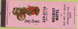 Matchbook Cover - Holiday Motel Rothschild WI Stutz
