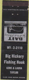 Matchbook Cover - Bick Hickory Fishing Nook FL?