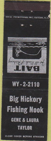 Matchbook Cover - Bick Hickory Fishing Nook FL?