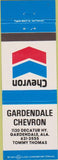 Matchbook Cover - Chevron Oil Gas Gardendale AL