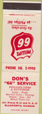 Matchbook Cover - Phillips 66 Oil gas Ellsworth KS