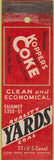 Matchbook Cover - Koppers Coke Coal Chicago IL SAMPLE WORN
