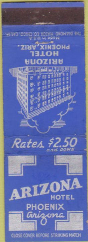 Matchbook Cover - Arizona Hotel Phoenix AZ