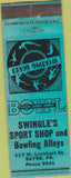 Matchbook Cover - Wingle's Sport Shop Bowling Sayre PA