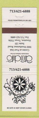 Matchbook Cover - Arcodoro Italian Restaurant Houston TX