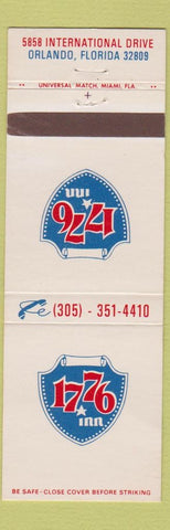 Matchbook Cover - 1776 Inn Orlando FL