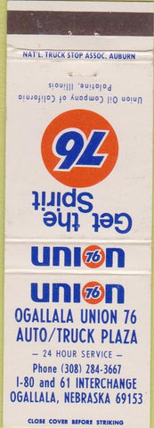 Matchbook Cover - Union 76 oil gas Ogallala NE