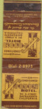 Matchbook Cover - Sequoia Hotel Sacramento CA WORN