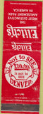 Matchbook Cover - Elich Gardens Amusement Denver CO wear
