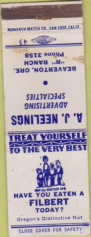 Matchbook Cover - AJ Neelings Advertising Beaverton OR