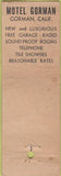Matchbook Cover - Gorman Motel Cafe CA POOR