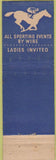 Matchbook Cover - Crawford Club Horse Racing Results by wire