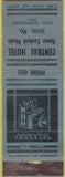 Matchbook Cover - Central Hotel Union MO local manumark luggage WORN