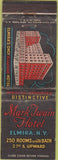 Matchbook Cover - Mark Twain Hotel Elmira NY