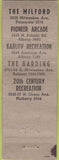 Matchbook Cover - 20th Century Bowling Arrow Chicago IL