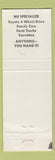 Matchbook Cover - Arnie's Auto Sales Mandan Bismarck ND hillbilly