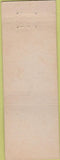 Matchbook Cover - Perfecto Cleaners Houston TX POOR