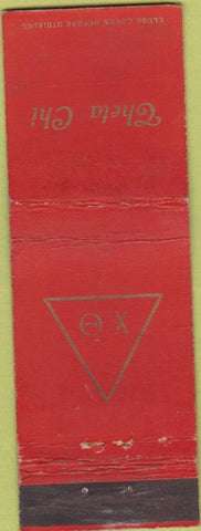 Matchbook Cover - Cheta Chi Fraternity Sorority insignia