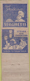 Matchbook Cover - Village Inn Gary IN pinup Fish Fry WORN