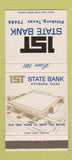 Matchbook Cover - 1st State Bank Pittsburg TX 30 Strike