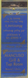 Matchbook Cover - Mancuso Grill Batavia NY Bowling