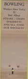 Matchbook Cover - Mancuso Grill Batavia NY Bowling