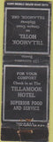 Matchbook Cover - Tillamook Hotel OR WORN