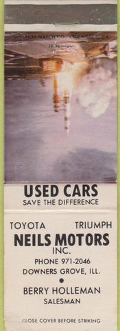 Matchbook Cover - Neils Toiyota Triumph Downers Grove IL