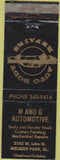 Matchbook Cover - M and G Auto Body Melrose Park IL wear