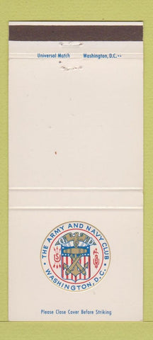 Matchbook Cover - Army and Navy Club Washington DC 30 Strike