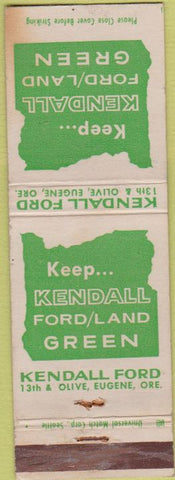 Matchbook Cover - Kendall Ford Eugene OR Pickups