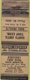 Matchbook Cover - Santa Anita Turf Exchange Horse Racing POOR