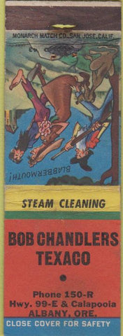 Matchbook Cover - Chandlers Texaco Oil Gas Albany OR wear hillbilly