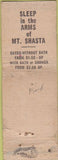 Matchbook Cover - Travelers Hotel Dunsmuir CA POOR