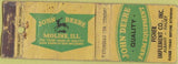 Matchbook Cover - John Deere Tractors Albany Halsey OR POOR