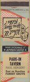 Matchbook Cover - Park In Tavern Forest Grove OR