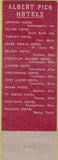 Matchbook Cover - Mark Twain Hotel St Louis MO Pick Hotels