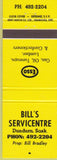 Matchbook Cover - Bill's Esso oil gas Dundurn SK