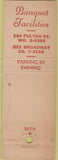 Matchbook Cover - Miller's Restaurant New York City CREASES